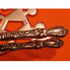 Vintage J A Henckels "Twinworks" Poultry Shears -Solingen Germany -Highly Detailed Floral Handles
