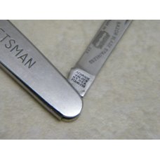 Schrade Walden NY USA Stainless "Cadillac Craftsman" Etched Razor Blade Stainless 2 Blade Pen Knife