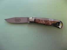 SCHATT & MORGAN #3 EXPRESS AUTO SILVER SHOCK WOOD CLIP POINT SCHATT & MORGAN #3 EXPRESS AUTO SILVER SHOCK WOOD CLIP POINT