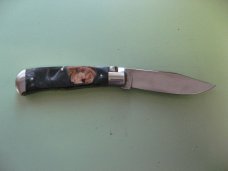 SCHATT & MORGAN #3 EXPRESS AUTO SILVER SHOCK WOOD CLIP POINT SCHATT & MORGAN #3 EXPRESS AUTO SILVER SHOCK WOOD CLIP POINT