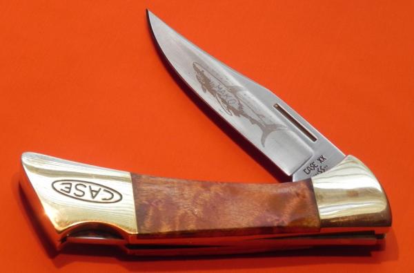 Vintage Case XX 5 Dot (1985) Mako Lockback Pocket Knife w/ Curly Maple Handles + Orig Sheath -Nice! Vintage Case XX 5 Dot (1985) Mako Lockback Pocket Knife w/ Curly Maple Handles + Orig Sheath -Nice!