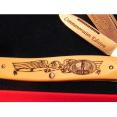 Schrade Scrimshaw 2 Blade Jack Knife w/ 1818 & 1993 USA Flag (OLE GLORY) 175th Anniversary Schrade Scrimshaw 2 Blade Jack Knife w/ 1818 & 1993 USA Flag (OLE GLORY) 175th Anniversary