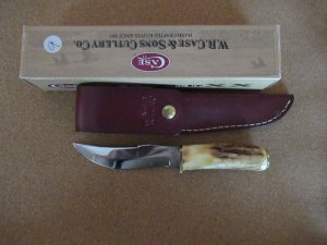 Case XX Stag Handle Fixed Blade Pattern # 523-5 SS