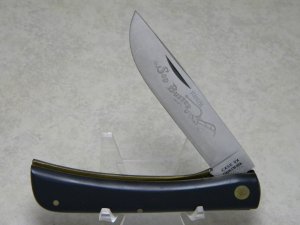 Case XX USA 9 Dot (1971) Slick Black 2138 Sod Buster Linerlock Knife