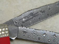Case XX Custom Michael Prater Painted Pony Damascus Trapper Knife 2007 NIB Case XX Custom Michael Prater Painted Pony Damascus Trapper Knife 2007 NIB
