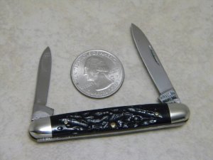 Robeson Shuredge USA 622 064 Rough Black Pen Knife c.1950's