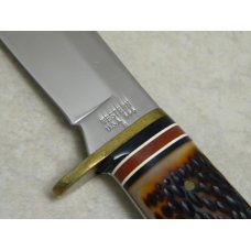 Western USA Jigged Delrin 666 B Fixed Blade Sheath Knife c.1978 Western USA Jigged Delrin 666 B Fixed Blade Sheath Knife c.1978