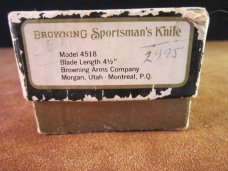 Browning Sportsman Series 4518 Skinning and hunting knife with sheath and Box - SOLD Browning Sportsman Series 4518 Skinning and hunting knife with sheath and Box - SOLD