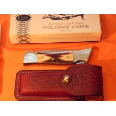 1980 Case xx Hammerhead Shark Folding Hunter Knife w Sheath, Instructions & Orig Box -5159 LSSP -NOS 1980 Case xx Hammerhead Shark Folding Hunter Knife w Sheath, Instructions & Orig Box -5159 LSSP -NOS