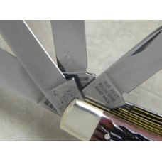Bulldog Brand Solingen Germany Bone 20 Year Anniversary 5 Blade Trapper Knife in Box c.1998 Bulldog Brand Solingen Germany Bone 20 Year Anniversary 5 Blade Trapper Knife in Box c.1998