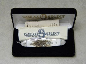 Case XX Select USA 54090R SS Genuine Stag Camp Scout Utility Knife in Box c.2007