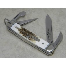 Case XX Select USA 54090R SS Genuine Stag Camp Scout Utility Knife in Box c.2007 Case XX Select USA 54090R SS Genuine Stag Camp Scout Utility Knife in Box c.2007