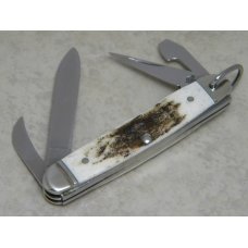 Case XX Select USA 54090R SS Genuine Stag Camp Scout Utility Knife in Box c.2007 Case XX Select USA 54090R SS Genuine Stag Camp Scout Utility Knife in Box c.2007