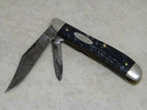 Case Tested XX 1920-1940 Rough Black 6220 Peanut Jack Knife