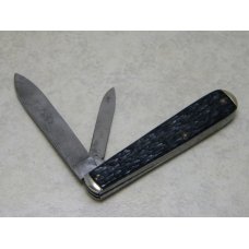 Remington 1 Line Script Jigged Black Jack Knife c.1930's - Spear Master Blade Remington 1 Line Script Jigged Black Jack Knife c.1930's - Spear Master Blade