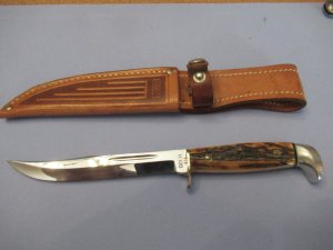 Case XX USA Stag Handle Fixed Blade Pattern # 516-5