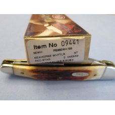 Case XX Red Stag Seahorse Whittler Pattern # R5355WH SS Case XX Red Stag Seahorse Whittler Pattern # R5355WH SS