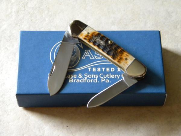 Case Tested XX (Antique Tang Stamp Series) Bone 62131 Canoe Knife in Box c.2012