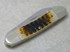 Case Tested XX (Antique Tang Stamp Series) Bone 62131 Canoe Knife in Box c.2012