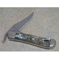 Case XX USA Genuine Abalone Pearl 81953L SS Script Shield Russlock Knife in Box c.2002 Case XX USA Genuine Abalone Pearl 81953L SS Script Shield Russlock Knife in Box c.2002