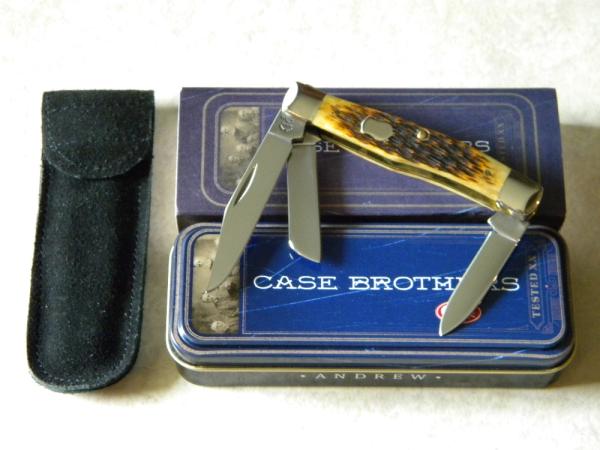 Case Bros. Cutlery Co. USA Antique Bone 63032 SS Stockman Knife in Box c.2006 Case Bros. Cutlery Co. USA Antique Bone 63032 SS Stockman Knife in Box c.2006