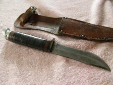 Old Boy Scout Fixed Blade nife and sheath