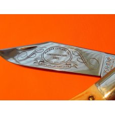 Vintage 1981 Ka-Bar Collectors Club Coke Bottle Knife w/ X-Wide Fat Boy STAG Handles - M/NM Vintage 1981 Ka-Bar Collectors Club Coke Bottle Knife w/ X-Wide Fat Boy STAG Handles - M/NM