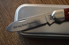 Case Canoe 62131 SS, 2010 Tang Stamp Premier, Pocket Worn Red Bone