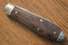 Queen 06L Teardrop - Liner Lock - Birds Eye Maple - D2 Steel Queen 06L Teardrop - Liner Lock - Birds Eye Maple - D2 Steel
