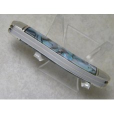 Bulldog Brand Solingen Germany Abalone Sowbelly Stockman Knife with Peacock Etch in Box 1 of 100