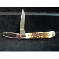 Case XX USA 2002 Bone 6207G SS Mini Amber Trapper Golf Knife Case XX USA 2002 Bone 6207G SS Mini Amber Trapper Golf Knife