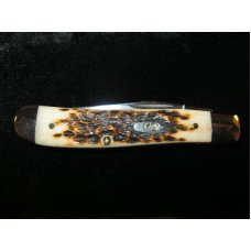 Case XX USA 2002 Bone 6207G SS Mini Amber Trapper Golf Knife Case XX USA 2002 Bone 6207G SS Mini Amber Trapper Golf Knife