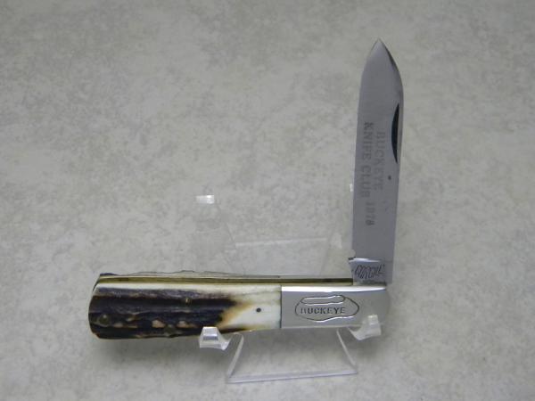 Bob Cargill Stag Barlow Knife - Buckeye Knife Club 1978