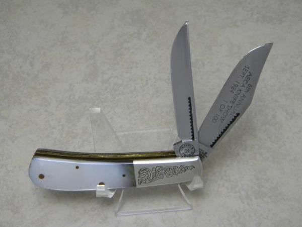 Cripple Creek USA by Bob Cargill Black Pearl Barlow Knife - 6th Annual AECA Knife Show Sept., 1984