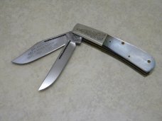Cripple Creek USA by Bob Cargill Black Pearl Barlow Knife - 6th Annual AECA Knife Show Sept., 1984