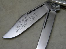 Cripple Creek USA by Bob Cargill Black Pearl Barlow Knife - 6th Annual AECA Knife Show Sept., 1984