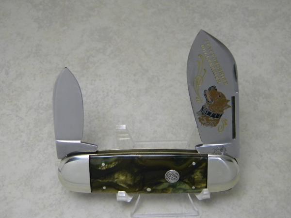 Bulldog Brand Germany Rainforest "Staffordshire Bullterrier" Elephant Toe Knife in Box c.1995 Bulldog Brand Germany Rainforest "Staffordshire Bullterrier" Elephant Toe Knife in Box c.1995