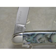 Bulldog Brand Solingen Germany Abalone Texas Toothpick Knife with Peacock Etch in Box 1 of 100 Bulldog Brand Solingen Germany Abalone Texas Toothpick Knife with Peacock Etch in Box 1 of 100