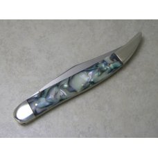 Bulldog Brand Solingen Germany Abalone Texas Toothpick Knife with Peacock Etch in Box 1 of 100 Bulldog Brand Solingen Germany Abalone Texas Toothpick Knife with Peacock Etch in Box 1 of 100
