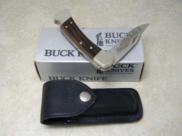 Buck 110 USA Wood 25th Anniversary 1963-1988 Folding Hunter Lockback Knife in Box Buck 110 USA Wood 25th Anniversary 1963-1988 Folding Hunter Lockback Knife in Box