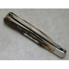 Queen Cutlery Inc. Collectors 2004 Stag Mountain Man Lockback Knife in Box - 1 of 50 Queen Cutlery Inc. Collectors 2004 Stag Mountain Man Lockback Knife in Box - 1 of 50