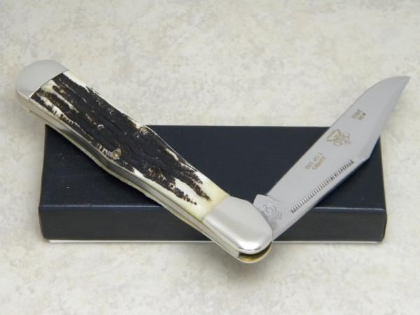 Queen Cutlery Co. Collectors 2002 Winterbottom Bone #32 Coke Bottle Folding Hunter Knife in Box Queen Cutlery Co. Collectors 2002 Winterbottom Bone #32 Coke Bottle Folding Hunter Knife in Box