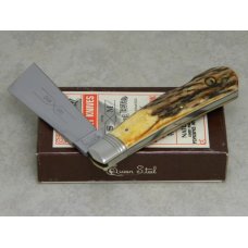 Schatt & Morgan Titusville PA (Queen) Genuine Stag 03161C Cotton Sampler Knife in Box c.1995 Schatt & Morgan Titusville PA (Queen) Genuine Stag 03161C Cotton Sampler Knife in Box c.1995