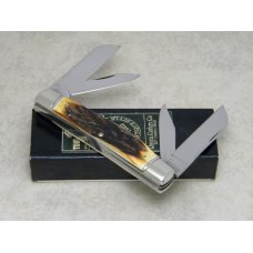Queen Cutlery Co. #32 Stag Joe Pardue Large Congress Knife in Box - 1 of 400