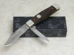 Queen Cutlery Co. #40 Cocobolo Wood Gunstock Jack Knife in Box