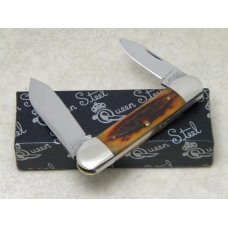 Schatt & Morgan Titusville PA (Queen) Jigged Bone Canoe Knife in Box Schatt & Morgan Titusville PA (Queen) Jigged Bone Canoe Knife in Box