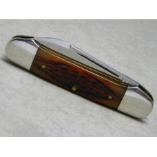 Schatt & Morgan Titusville PA (Queen) Jigged Bone Canoe Knife in Box Schatt & Morgan Titusville PA (Queen) Jigged Bone Canoe Knife in Box