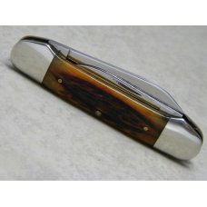 Schatt & Morgan Titusville PA (Queen) Jigged Bone Canoe Knife in Box Schatt & Morgan Titusville PA (Queen) Jigged Bone Canoe Knife in Box