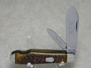 Schatt & Morgan Titusville PA (Queen) Series IX Keystone Series #9 Bone 042206 Tear Drop Jack Knife
