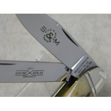 Schatt & Morgan Cutlery Co. Titusville PA Bone Series #5-V 042160 Sowbelly Knife in Box c.2011 Schatt & Morgan Cutlery Co. Titusville PA Bone Series #5-V 042160 Sowbelly Knife in Box c.2011